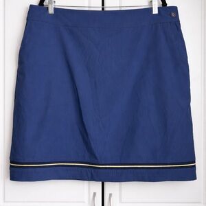 EP New York Navy Golf Skort Size 16 Stretch Athletic Skirt Blue Preppy Sporty